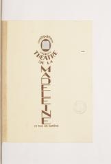 French newspaper clippings and program from December 4, 1941 theater performance