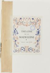 Collection of French press clippings and program from Sacha Guitry's work