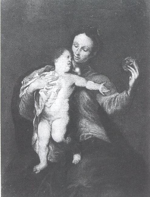 The Virgin and Child painting by After Anthony van Dyck from 1621-1627