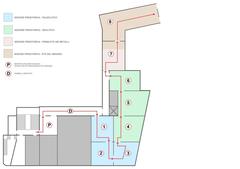 Map of the second floor of the Museo Archeologico Nazionale delle Marche