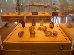 Ancient Roman blown glass artifacts from Dalmatia at Murano Glass Museum
