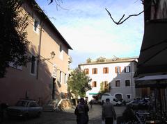 Piazza Sant'Egidio in Trastevere, Rome, featuring historic buildings and a public square
