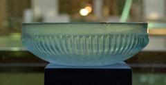 Roman ribbed glass cup from 1st century AD