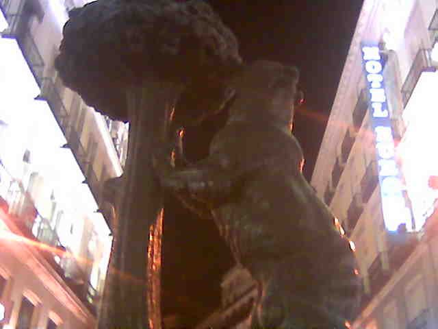 Bear statue at Puerta del Sol square in Madrid
