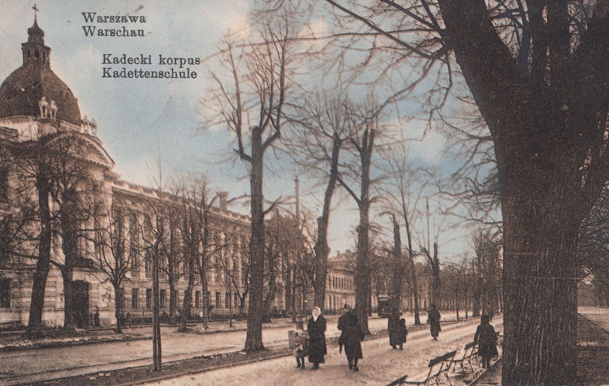 Historic building of the Main Corps of Cadets named after Alexander Suvorov on Aleje Ujazdowskie