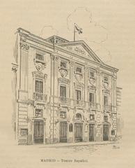 Historic Teatro Español in Madrid during the early 20th century