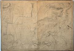 Historical map of Bosco Reale di Capodimonte by Federico Schiavoni