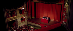 Suspenseful scene from the 1975 film Profondo Rosso