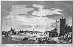 Historical view of Pescaia di Santa Rosa in Florence