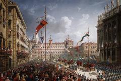 Entrance of Vittorio Emanuele II in Turin