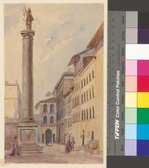 Column of Justice statue on Piazza Santa Trinita in Florence
