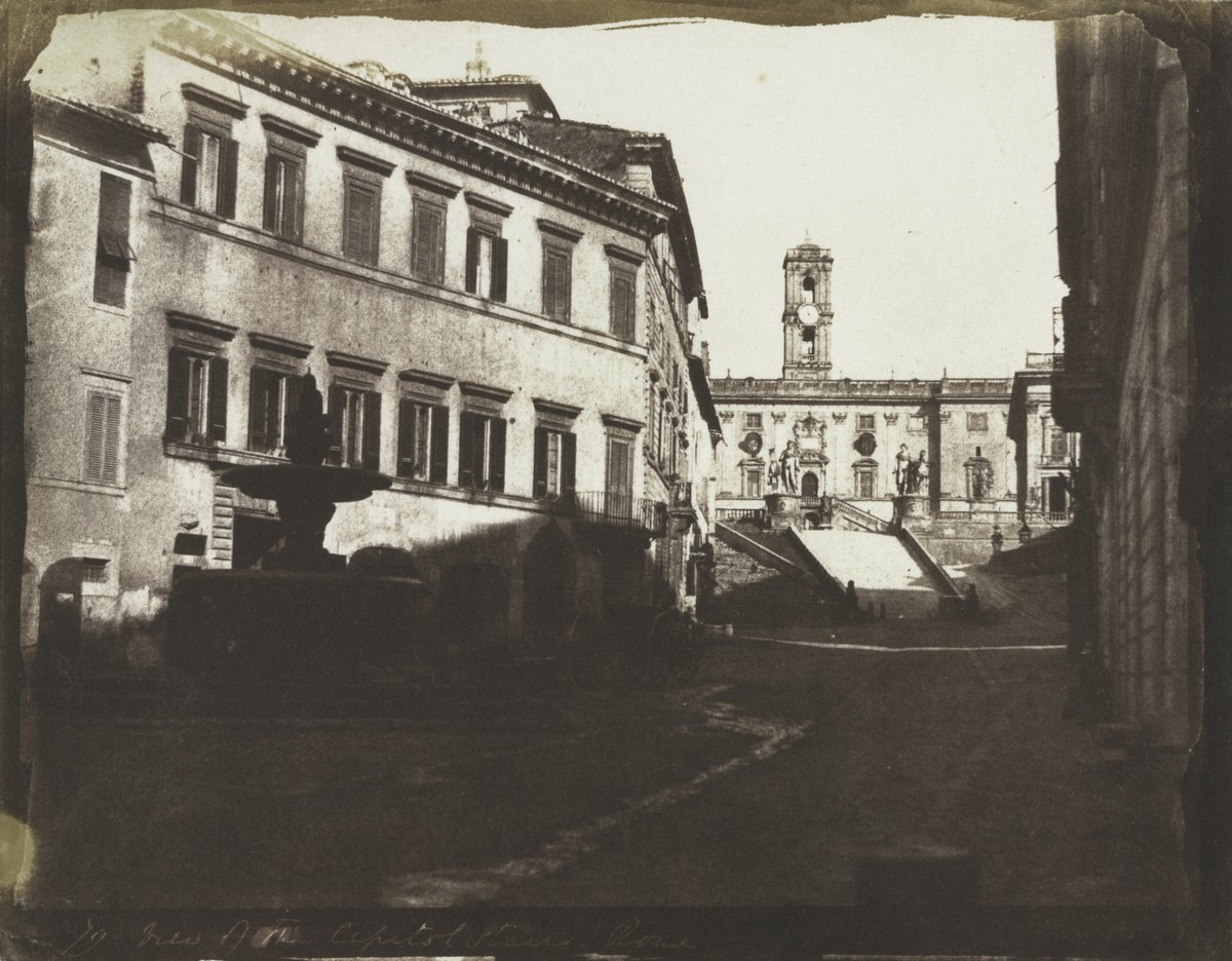 View of the Capitol Stairs in Rome by Calvert Richard Jones