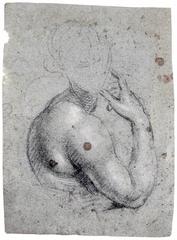 Study of a half-length figure by Simone Peterzano