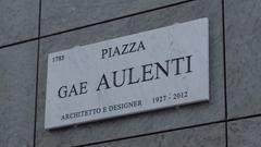 Targa Gae Aulenti plaque in Milan