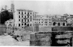 Ponte Nuova in Verona after destruction by retreating German forces during World War II