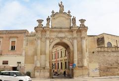 Porta Rudiae historic gate in Lecce Italy