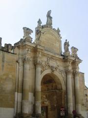 Historic Porta Rudiae gate in Lecce, Italy
