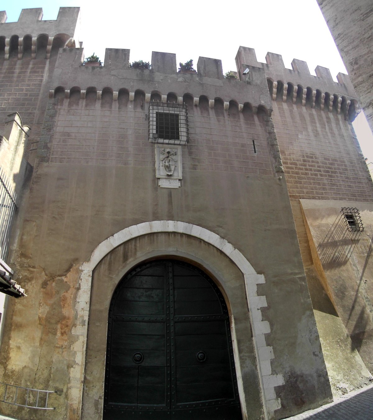 Porta San Pellegrino in the Leonine Walls of Rome