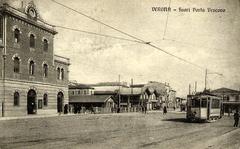 Tram at Verona Porta Vescovo station in Italy