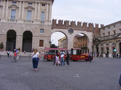 Palazzo della Gran Guardia and I Portoni della Bra in Verona Italy