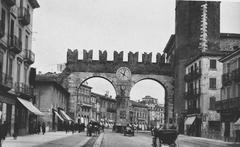 Old photograph of Portoni della Brà in Verona