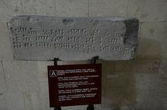 Ancient inscription of King Rusa III on a stone tablet