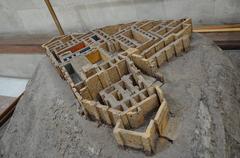 Model of Erebuni Palace showing ancient architecture
