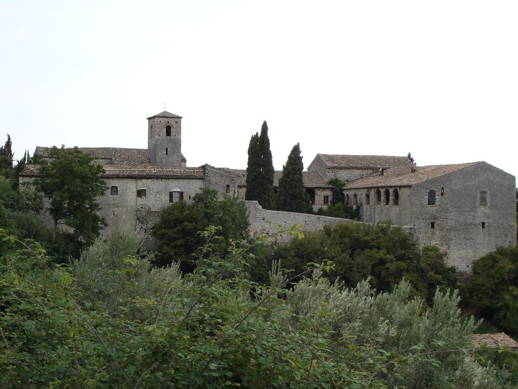 Badia di San Sebastiano church exterior under clear sky