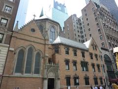 Church of St. Mary the Virgin in Manhattan with gothic architecture and pointed arches