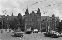 Exterior of the Royal Tropical Institute in Amsterdam black and white photo taken in 1973