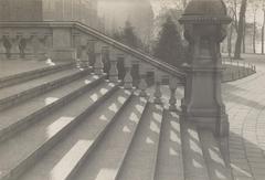 Staircase at the main entrance of the Colonial Institute, Mauritskade 63, Amsterdam, circa 1938
