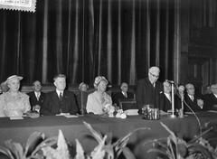Jubilee meeting of the National Federation of Mental Public Health at the Royal Tropical Institute in Amsterdam in 1959