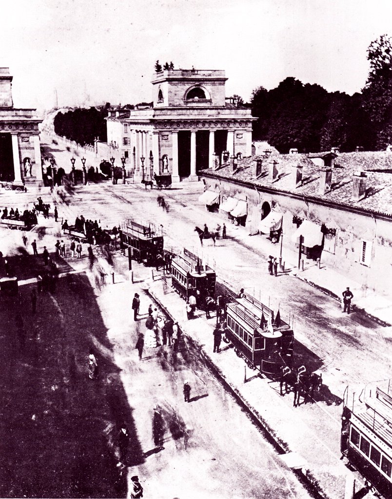 Historic inauguration of Milan horse-drawn tram to Monza