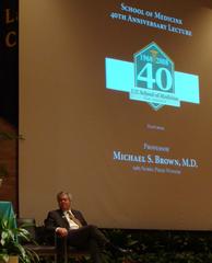 Michael S. Brown speaking at the University of Texas Health Science Center at San Antonio
