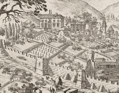 Panoramic view of Florence cityscape by Valerio Spada, circa 1650