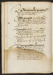 Historical manuscript showing deliberation in Lyon about François Rabelais' replacement as doctor at Hôtel-Dieu, dated February 14, 1535