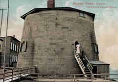 Family living in Martello Tower No. 4 at the beginning of the 20th century