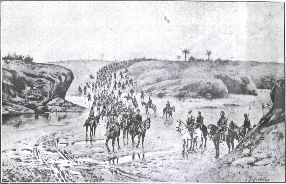 Historic crossing at Pasaje del Ayuí through Paso de la Patria in Corrientes province by the first Argentine army