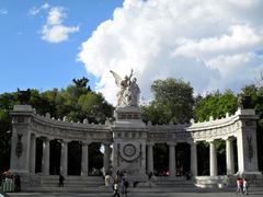 Hemicycle to Benito Juarez monument in Mexico City on Avenida Juarez
