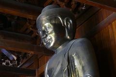 Golden Buddha statue at Jing'an Temple in Shanghai