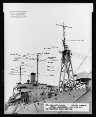 AKA-60 Leo Navy Ship in Harbor