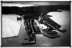Historic 1914 Sunset Magazine photo discussing potential destruction of Panama Canal by air attack