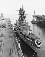 USS Somers DDG-34 guided missile destroyer commissioning at San Francisco Naval Shipyard in 1968