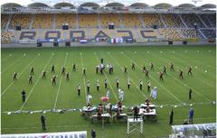 Besana Marching Band performing at the European DCE Championships