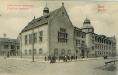 Commercial school building in Baku during the Russian Empire era