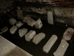 Exhibits discovered among the ruins of Serdica fortress showcased in the subway near Presidency in Sofia, Bulgaria
