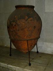 Archaeological exhibit from Serdica fortress ruins in Sofia subway