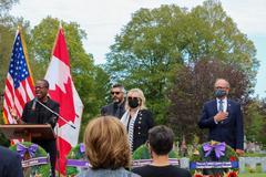 Beechwood Cemetery 20th anniversary ceremony honoring the victims of 9/11 in Ottawa, Ontario