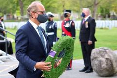 Beechwood Cemetery 20th anniversary ceremony honoring victims of 9-11 in Ottawa