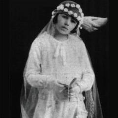 Eva Duarte 1st communion vintage photo